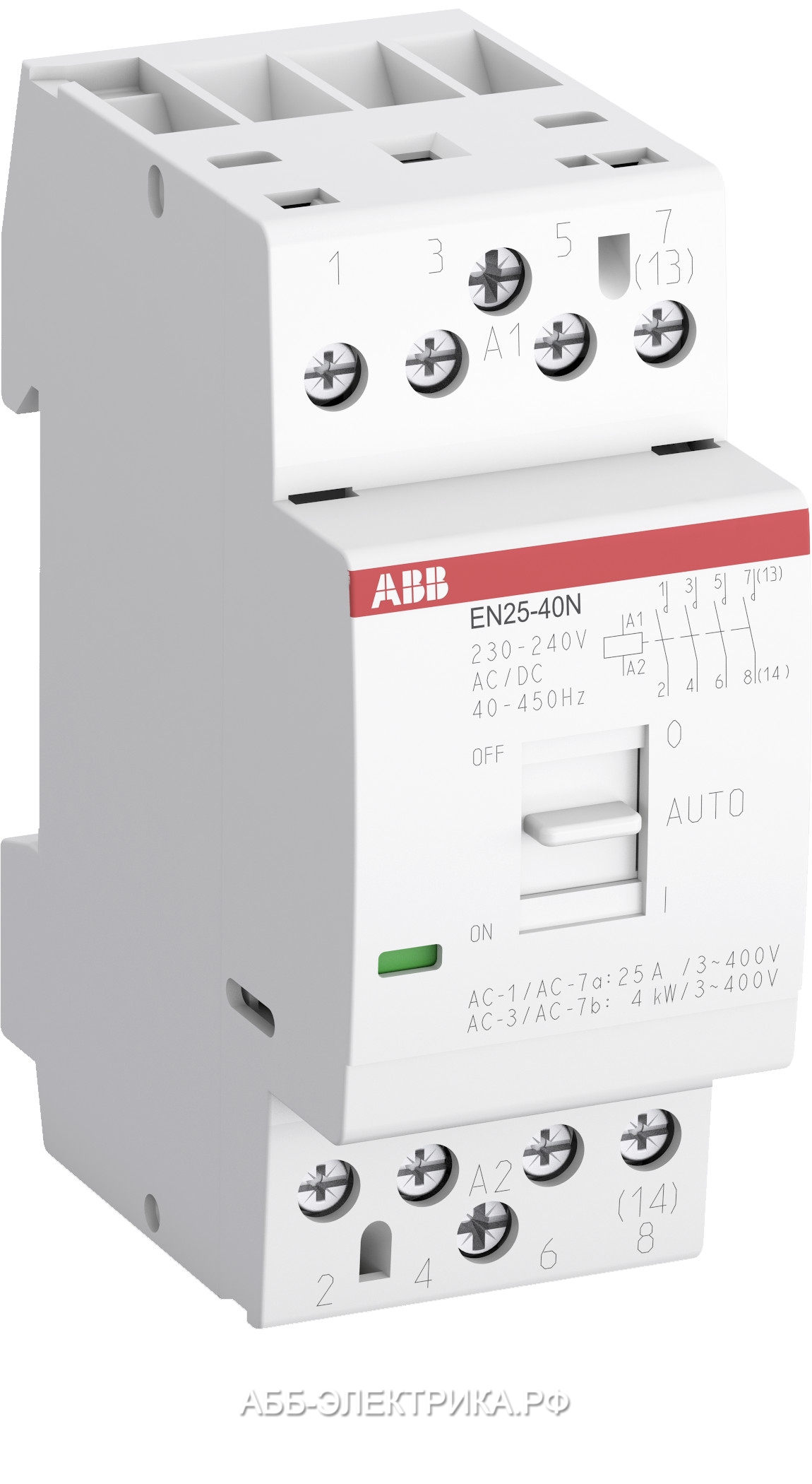 Контактор с магнитной защелкой abb